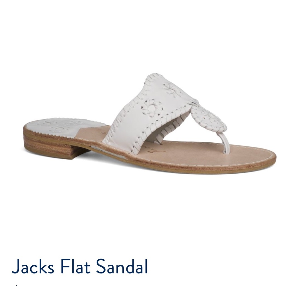 White Jack Rogers Sandals